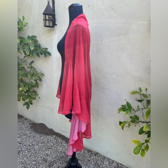 NWOT Bleu Rod Beattie straight hem long sarong with ruffle sides - size S - Picture 3 of 5